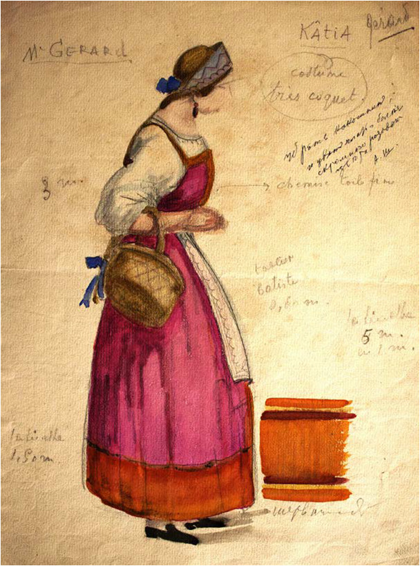 watercolor, paper, 32X24, 1923, Shalva Amiranashvili Museum of Fine Arts 