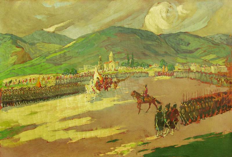 Oil on canvas, 43X63, 1918, E.Sidamon –Eristavi’s private collection