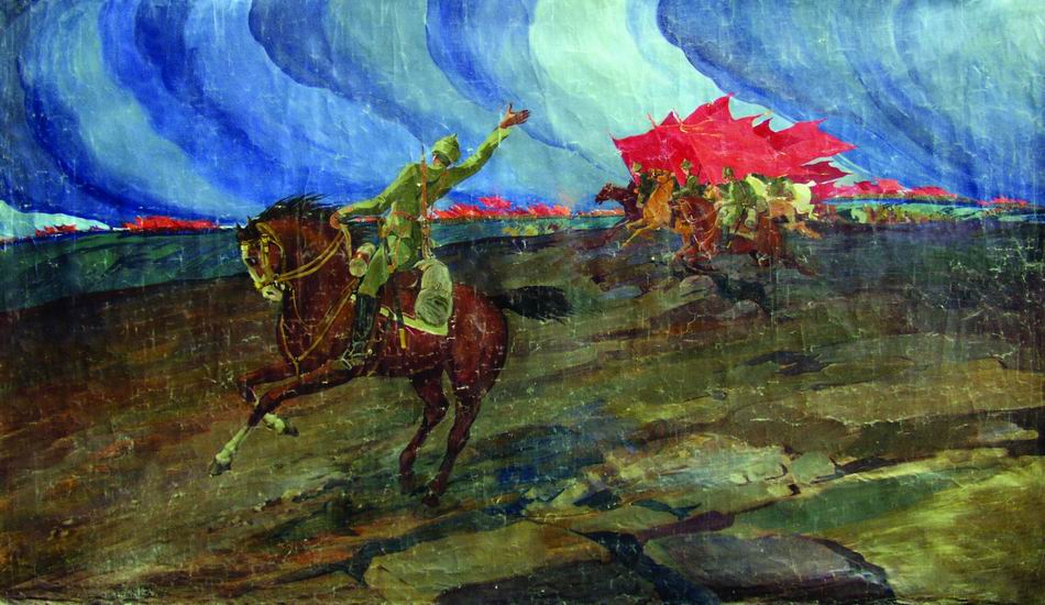 Oil on canvas, 174X300, 1921,  E.Sidamon–Eristavi’s collection
