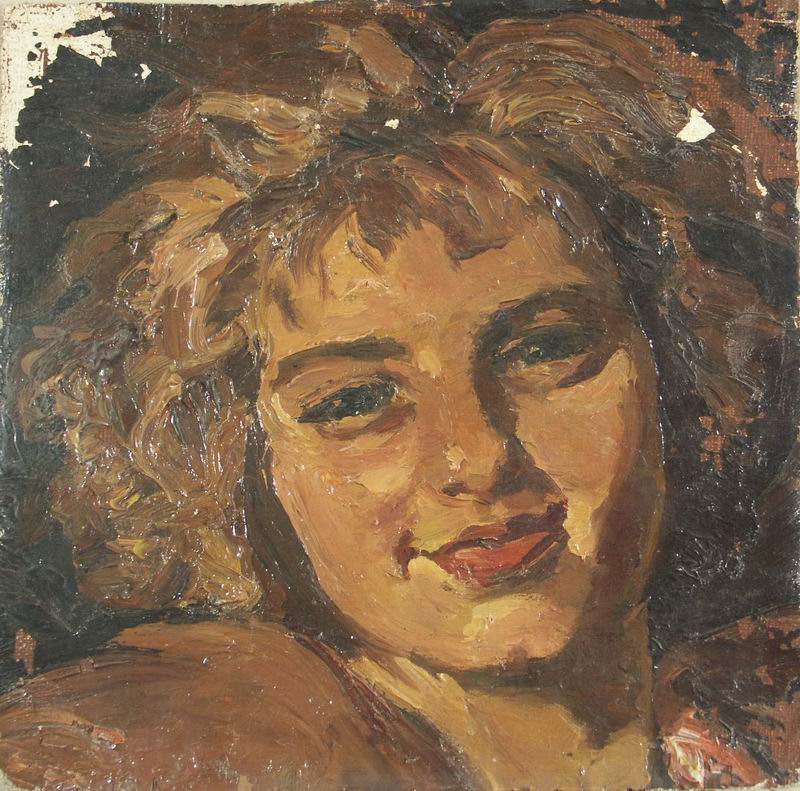 on a canvas, 21x21,5, 1935 Georgian National Museum