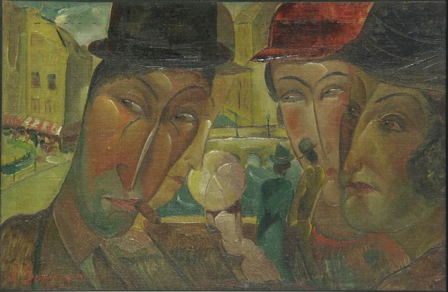 oil on canvas, 28X42, 1921 Georgian National Museum