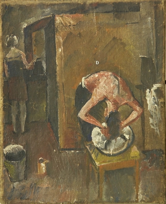 oil on canvas, 45x37, 1929 Georgian National Museum