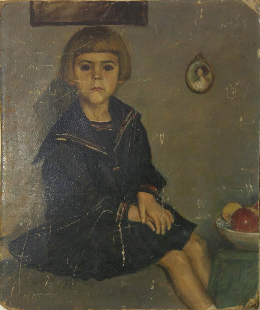 oil on cardboard, 72x60, 1910s, Georgian National Museum