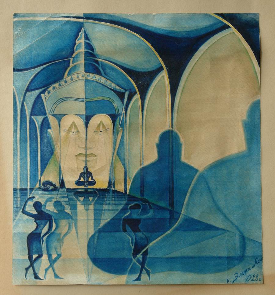 ქაღალდი, გუაში, 16x24, 1920-იანი წლები
