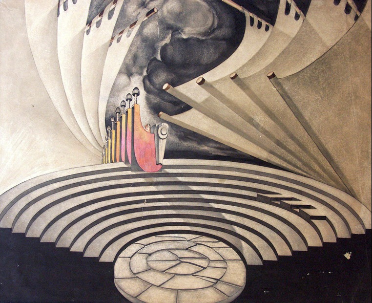 ქაღალდი, ფანქარი, აქვარელი, 54x69 1933 კ. მარჯანიშვილის სახელმწიფო დრამატული თეატრის მუზეუმი