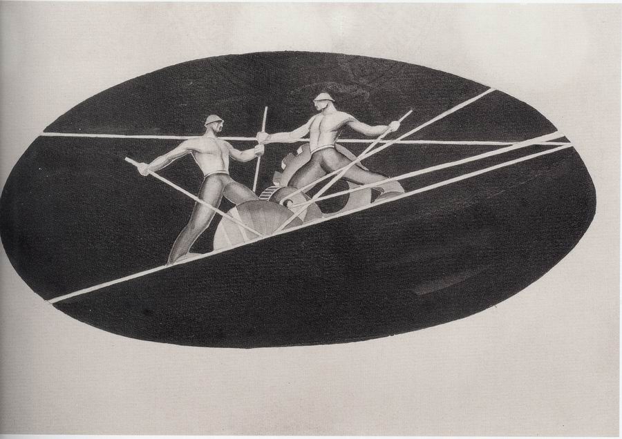 ქაღალდი, ფანქარი, გუაში, 30,5X19 1931 თეატრის, მუსიკის, კინოსა და ქორეოგრაფიის სახელმწიფო მუზეუმი