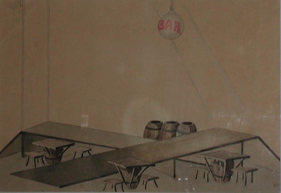 ქაღალდი, აქვარელი, 22x32 1934  თეატრის, მუსიკის, კინოსა და ქორეოგრაფიის სახელმწიფო მუზეუმი