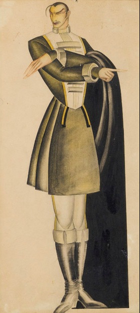 ქაღალდი, აქვარელი, 39x18 1932 თეატრის, მუსიკის, კინოსა და ქორეოგრაფიის სახელმწიფო მუზეუმი