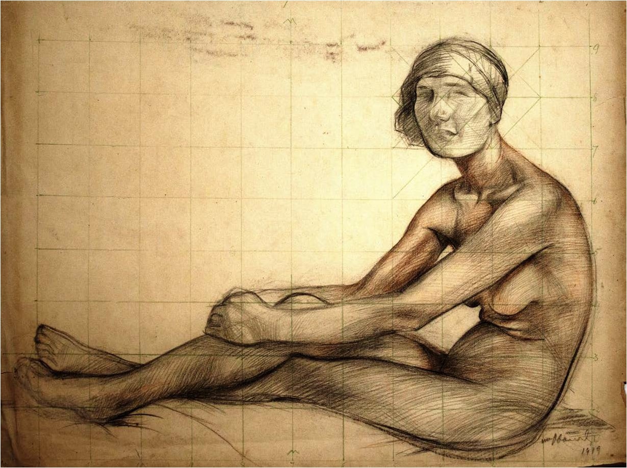 crayon, paper, 1919, Shalva Amiranashvili Museum of Fine Arts 